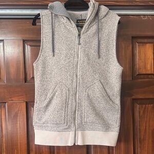 Burton Heather Tan:Gray Sleeveless Hoodie